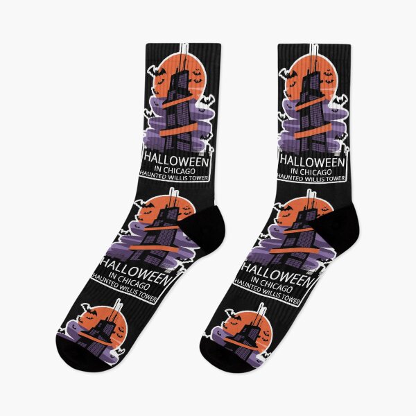 Item preview, Halloween in Chicago: Haunted Willis Tower Print designed and sold by cabana.space.
