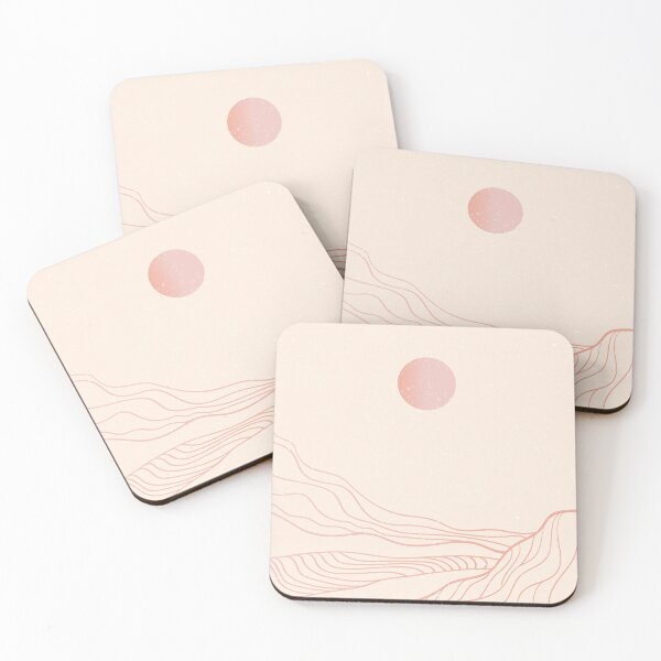 Item preview, Boho Sun Over Desert Hills Minimalist Print designed and sold by BONBcreative.
