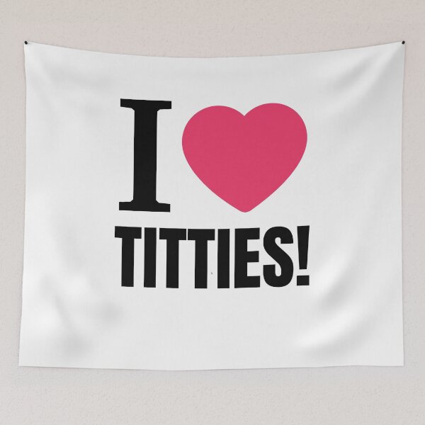 Item preview, I heart titties.  designed and sold by NicMacTees.