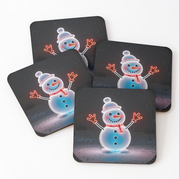 Item preview, Winter Season - Neon Light Snowman - 03 designed and sold by kjp-design.