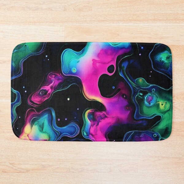 Item preview, Liquid Neon Purple and Green Alcohol Ink Pattern designed and sold by HausKatz.