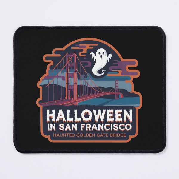 Item preview, Halloween in San Francisco: Haunted Golden Gate Print designed and sold by cabana.space.