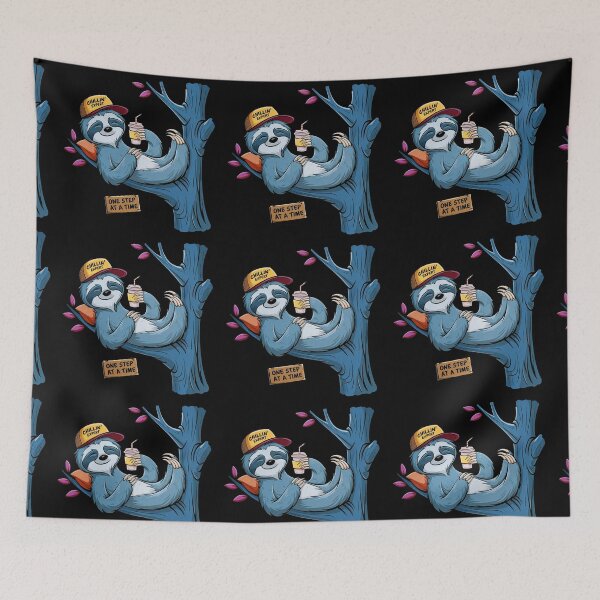 Item preview, Lazy Sloth | One Step at a Time - Mental Health Humor designed and sold by YourOnlyCorner.