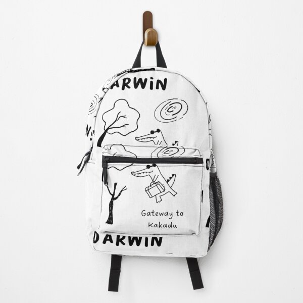 Item preview, "Darwin: Gateway to Kakadu" | Illustration of a Crocodile Holding a Briefcase and Trees designed and sold by RM-Journey.