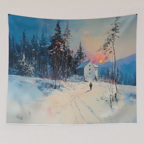 Item preview, A Winter’s Evening Walk designed and sold by MaryFiore.