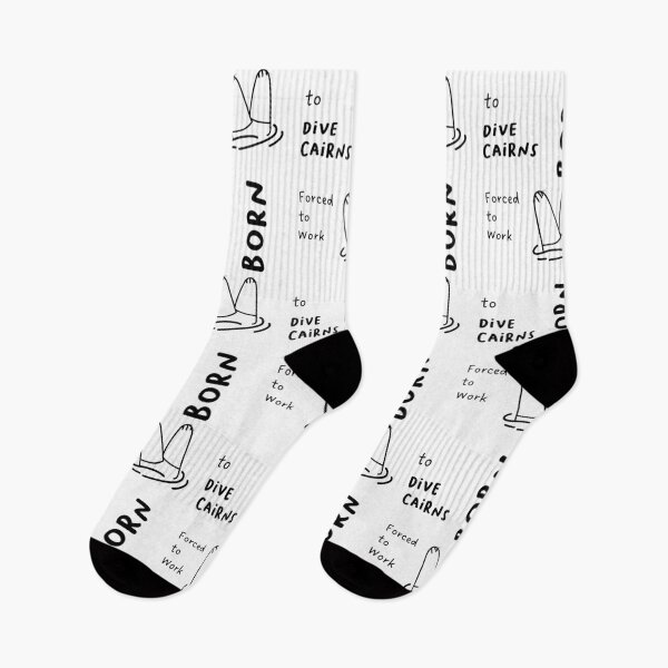 Item preview, "Born to Dive Cairns, Forced to Work" | Illustration of a Diving Cat's Feet designed and sold by RM-Journey.