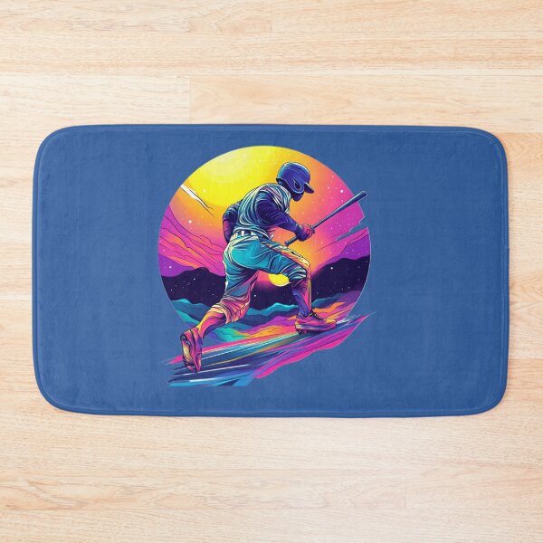 Aperçu de l'œuvre Frappeur Retrowave créée et vendue par MYTHIC PEEL STICKERS.