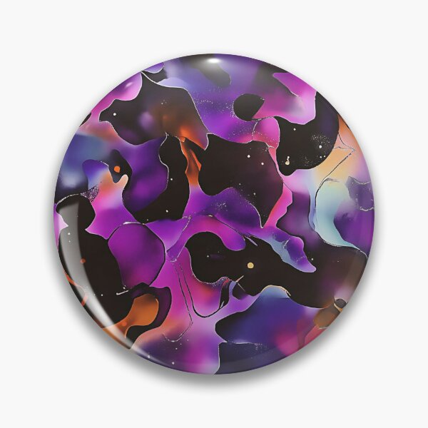 Item preview, Neon Purple Leaves Alcohol Ink Pattern designed and sold by HausKatz.
