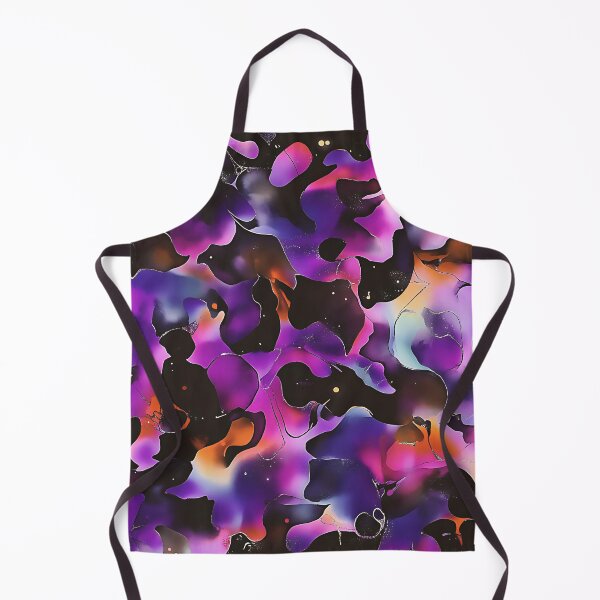 Item preview, Neon Purple Leaves Alcohol Ink Pattern designed and sold by HausKatz.