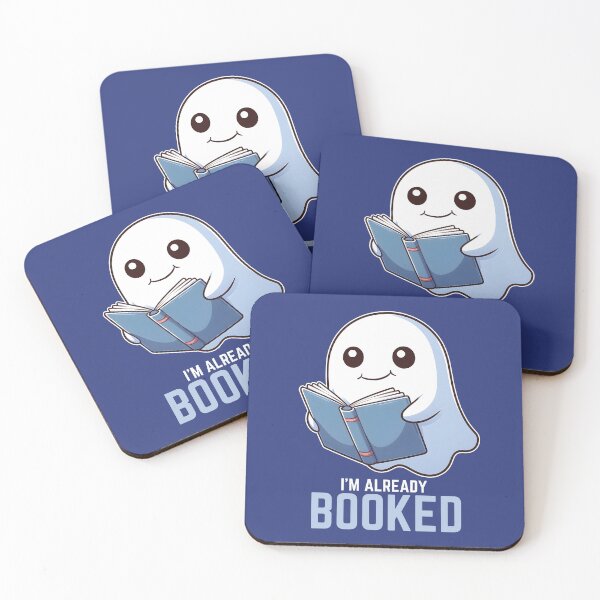 Item preview, I'm Already Booked - Cute Halloween Ghost Reading A Book designed and sold by The magic  Yellow bus.
