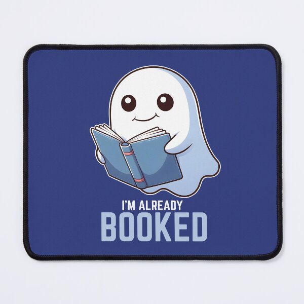 Item preview, I'm Already Booked - Cute Halloween Ghost Reading A Book designed and sold by The magic Yellow bus.