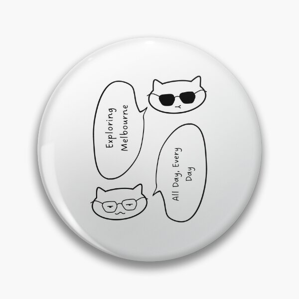 Item preview, Exploring Melbourne All Day, Every Day | Cute Cat Illustration designed and sold by RM-Journey.