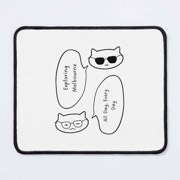Item preview, Exploring Melbourne All Day, Every Day | Cute Cat Illustration designed and sold by RM-Journey.