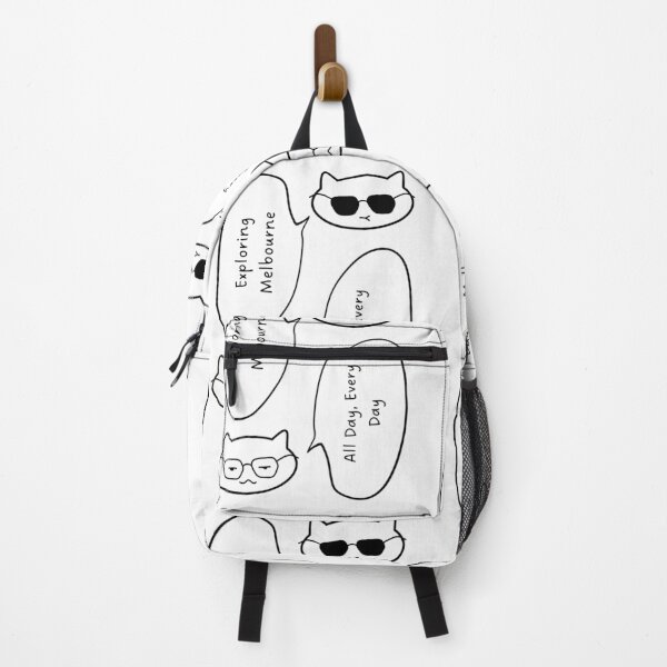 Item preview, Exploring Melbourne All Day, Every Day | Cute Cat Illustration designed and sold by RM-Journey.