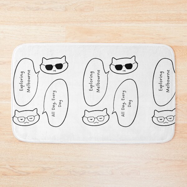 Item preview, Exploring Melbourne All Day, Every Day | Cute Cat Illustration designed and sold by RM-Journey.
