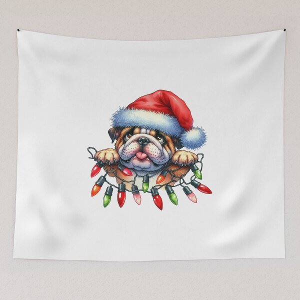 Item preview, Christmas Bulldog designed and sold by clarkfraser.