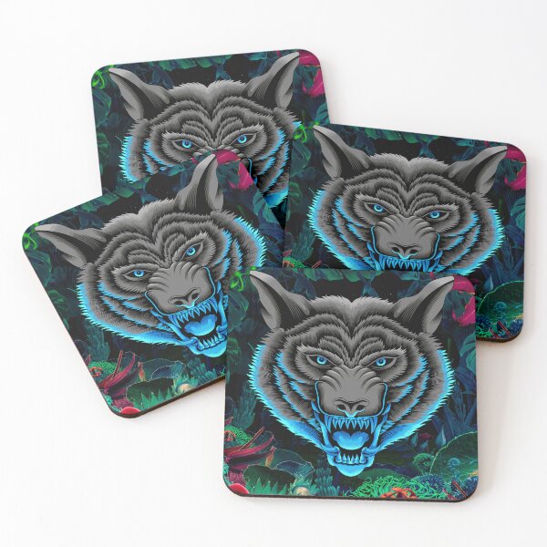 Item preview, WOLF GRAPHIC ELECTRIC BLUE WOLF DESIGN  designed and sold by OnlineTshirtMan.
