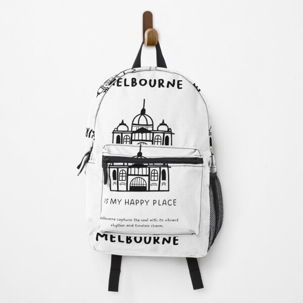 Item preview, Melbourne is My Happy Place | Landmark Illustration designed and sold by RM-Journey.