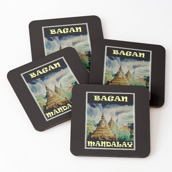 Item preview, Bagan Mandalay Vintage Travel and Tourism Advertising Print designed and sold by posterbobs.