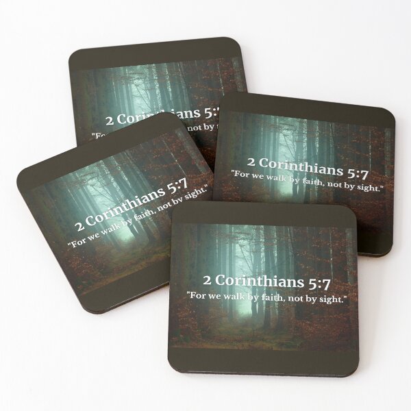 Item preview, 2 Corinthians 5:7 Faith Over Sight Bible Verse Design designed and sold by Eto Iz Golovy.