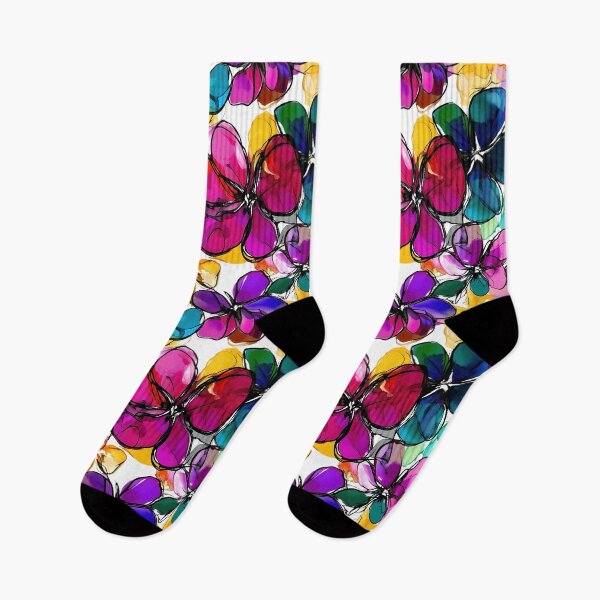 Item preview, Alcohol Ink Flowers Pattern - Colorful Floral Aesthetic designed and sold by HausKatz.