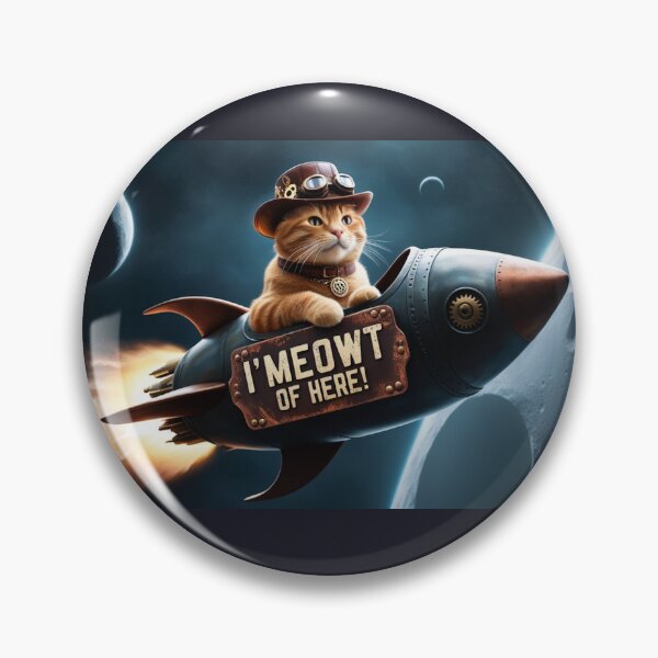 Item preview, I'Meowt of Here! (Space Ginger!) designed and sold by BrenBub.