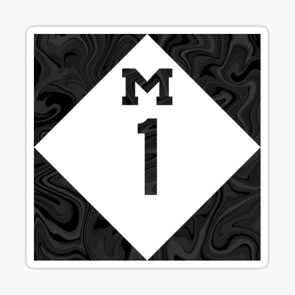 Item preview, Detroit Michigan Highway Marble Swirl designed and sold by PetoskeyPrintCo.