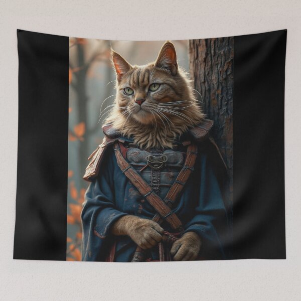Item preview, Samurai Cat In Kimono designed and sold by NPC-Trader.