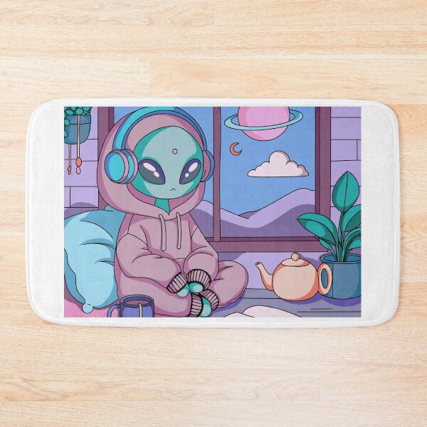 Item preview, Cozy Alien: Tea and Tranquility designed and sold by lavavamp.