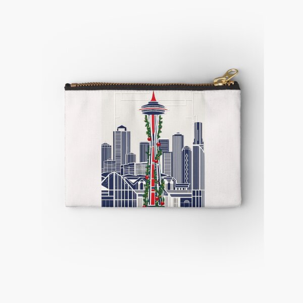 Item preview, "Seattle Christmas" – Festive Space Needle Holiday Design designed and sold by TacoFunDesigns.