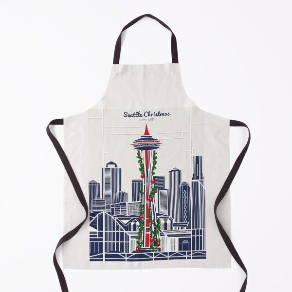 Item preview, "Seattle Christmas" – Festive Space Needle Holiday Design designed and sold by TacoFunDesigns.