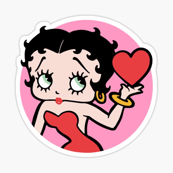 Item preview, Betty Boop with a Heart designed and sold by sweetxnostalgia.