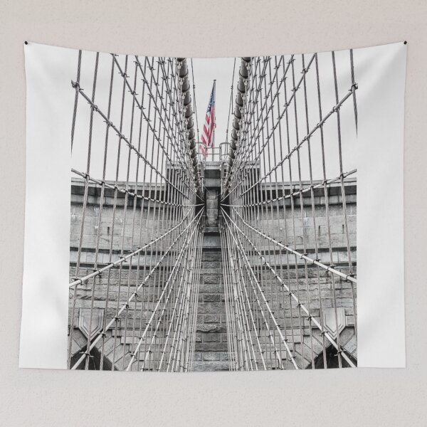 Item preview, Brooklyn Bridge and American Flag designed and sold by ShootFirstNYC.