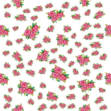 Artwork thumbnail, Pattern "Spring Roses" by Liliana Donato