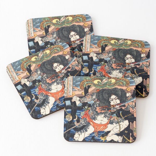 Artikelvorschau, Rori Hakucho Chojun von Utagawa Kuniyoshi, eine traditionelle japanische Illustration im Ukiyo-e-Stil  entworfen und verkauft von Feel-The-Japan.