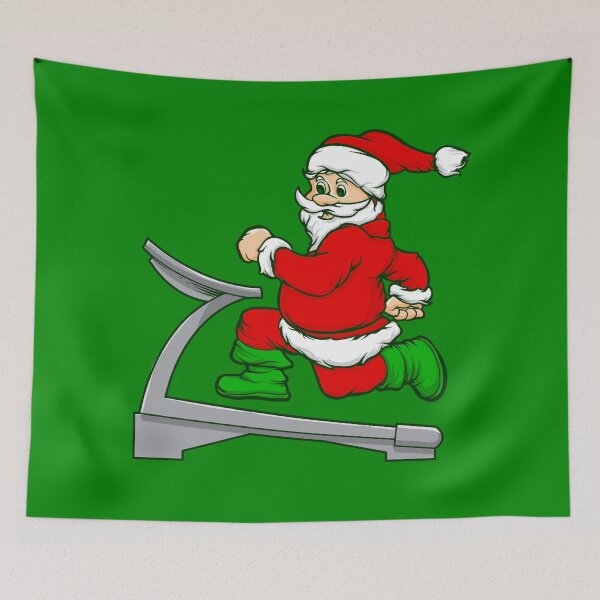 Item preview,  funny christmas treadmill santa designed and sold by Gossip Rag.
