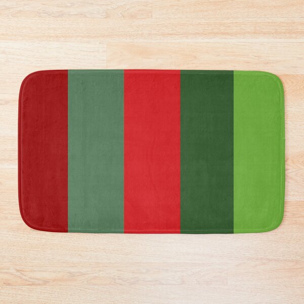 Aperçu de l'œuvre Rayures verticales audacieuses Couleurs de Noël Rouge et vert riches créée et vendue par taiche.