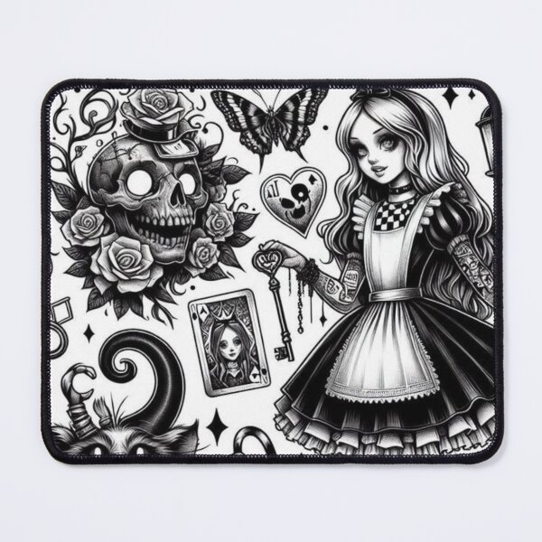 Item preview,  "Dark Wonderland - Gothic Alice and the Cheshire Cat" designed and sold by Jesshelms83.