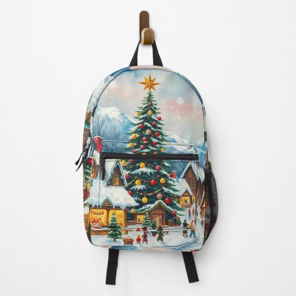 Item preview, Snowy Winter Christmas Shop, Christmas Tree, Christmas Bazaar, Christmas Eve designed and sold by MyArt23.
