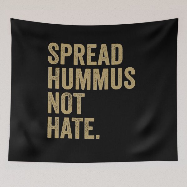 Item preview, Spread Hummus Not Hate - Funny Vegan Vegetarian designed and sold by kevzadevinca.