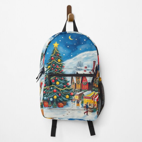Item preview, Snowy Winter Christmas Shop, Christmas Tree, Christmas Bazaar, Christmas Eve designed and sold by MyArt23.