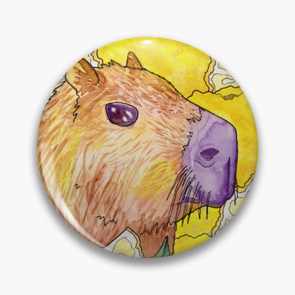 Item preview, capybara in yuzu bath designed and sold by Rachel Patterson.