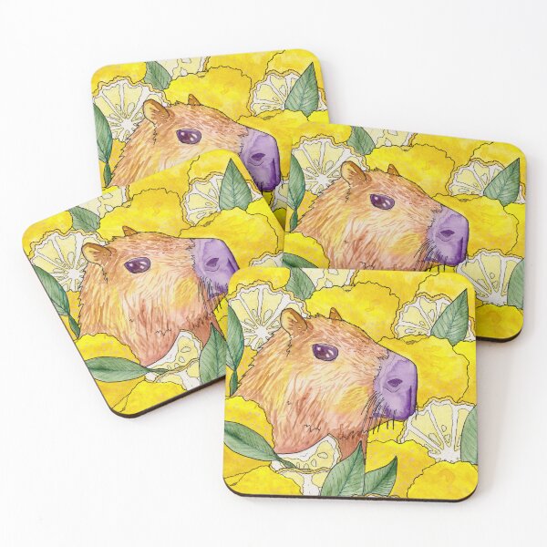 Item preview, capybara in yuzu bath designed and sold by Rachel Patterson.