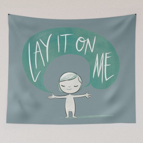 Item preview, Lay It On Me - Cute Minimalist Character Illustration designed and sold by KennerTH.