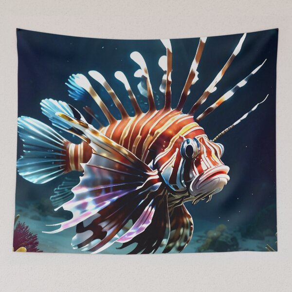 Item preview, Lionfish In The Ocean designed and sold by TheArtOfPat.