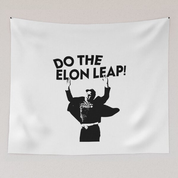 Item preview, ELON MUSK JUMP LEAP designed and sold by TREVORSNEWEST.