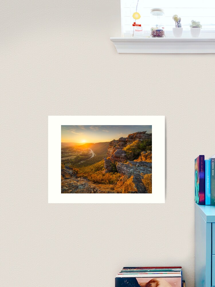 Thumbnail 2 of 3, Art Print, Hassans Walls, Lithgow, Blue Mountains, New South Wales, Australia designed and sold by Chockstone.