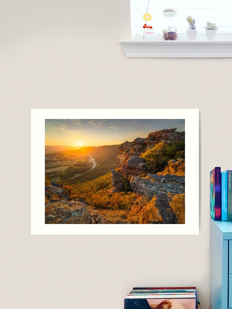 Thumbnail 2 of 3, Art Print, Hassans Walls, Lithgow, Blue Mountains, New South Wales, Australia designed and sold by Chockstone.