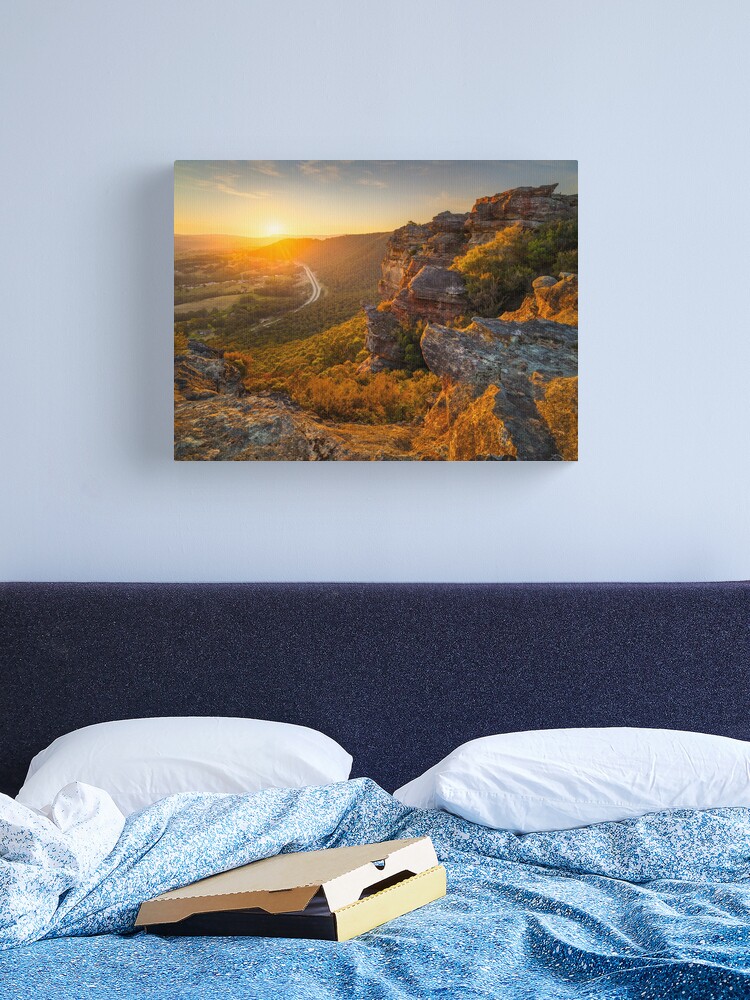 Thumbnail 2 of 3, Canvas Print, Hassans Walls, Lithgow, Blue Mountains, New South Wales, Australia designed and sold by Chockstone.