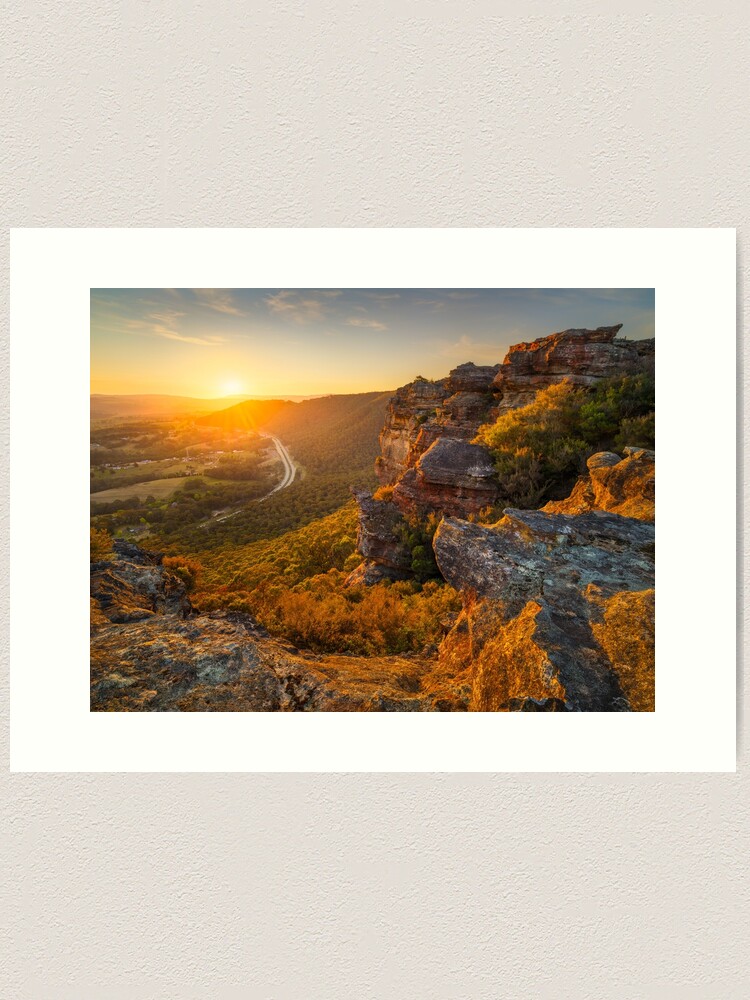 Thumbnail 1 of 3, Art Print, Hassans Walls, Lithgow, Blue Mountains, New South Wales, Australia designed and sold by Chockstone.